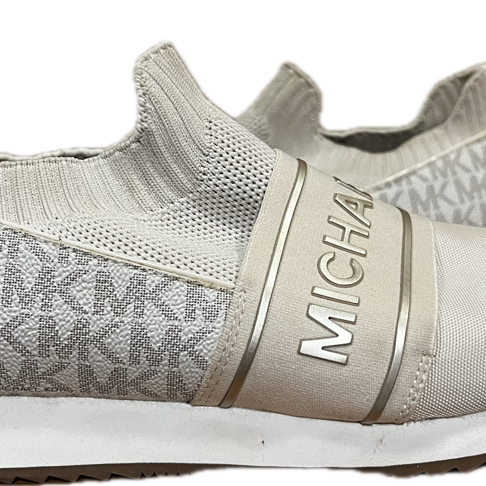 Michael Kors Cream Slip-On Sneakers - Picture 2 of 8